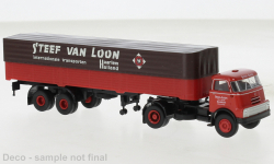 Brekina 85228 - H0 - DAF DO 2000 Pritsche/Planen-Sattelzug Steef v.L